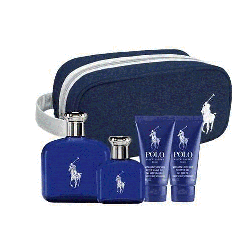 Ralph Lauren Polo Blue EDT For Him 125ml Shower Kit - Blue